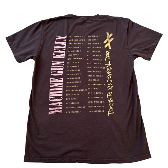 Machine Gun Kelly Tickets to My Downfall 2021 Band T shirt Black Medium - Picture 3 of 4